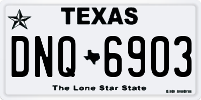 TX license plate DNQ6903