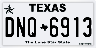 TX license plate DNQ6913