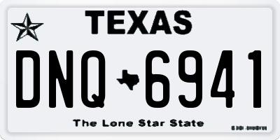 TX license plate DNQ6941