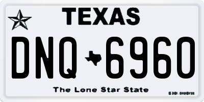 TX license plate DNQ6960
