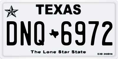 TX license plate DNQ6972