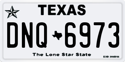 TX license plate DNQ6973