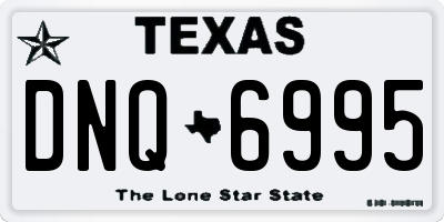 TX license plate DNQ6995