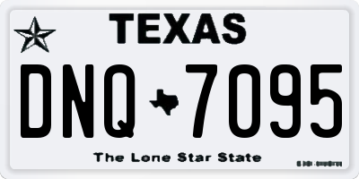 TX license plate DNQ7095