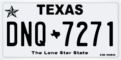TX license plate DNQ7271