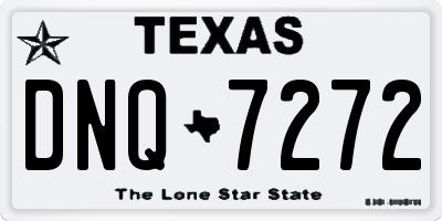 TX license plate DNQ7272