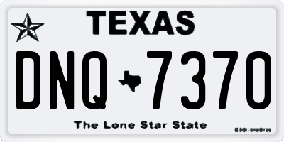 TX license plate DNQ7370