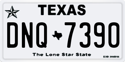 TX license plate DNQ7390
