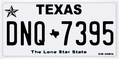 TX license plate DNQ7395