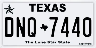 TX license plate DNQ7440