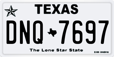TX license plate DNQ7697