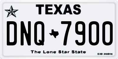 TX license plate DNQ7900