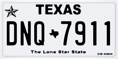 TX license plate DNQ7911
