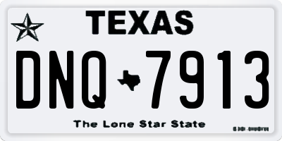 TX license plate DNQ7913
