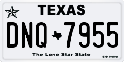 TX license plate DNQ7955