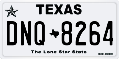 TX license plate DNQ8264