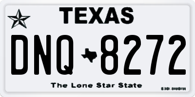 TX license plate DNQ8272
