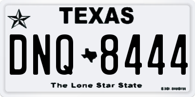 TX license plate DNQ8444
