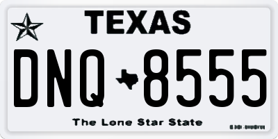 TX license plate DNQ8555