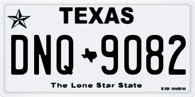 TX license plate DNQ9082