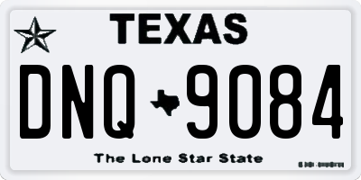 TX license plate DNQ9084