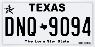 TX license plate DNQ9094