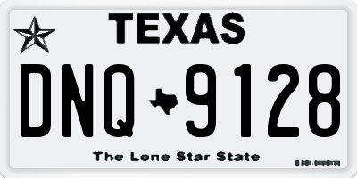 TX license plate DNQ9128