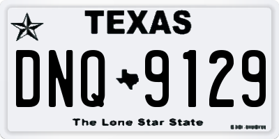 TX license plate DNQ9129