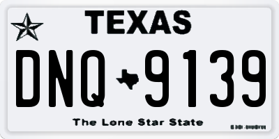 TX license plate DNQ9139
