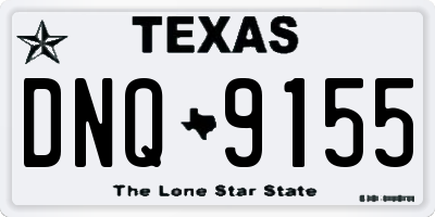 TX license plate DNQ9155