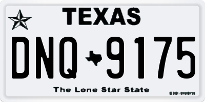 TX license plate DNQ9175