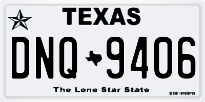 TX license plate DNQ9406