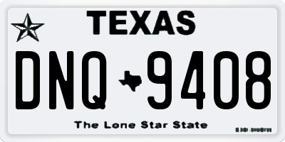TX license plate DNQ9408