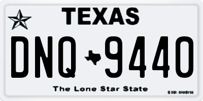 TX license plate DNQ9440