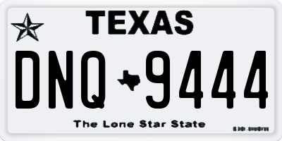 TX license plate DNQ9444