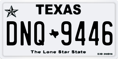 TX license plate DNQ9446