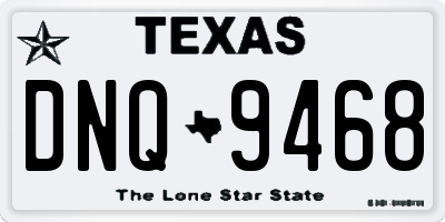 TX license plate DNQ9468