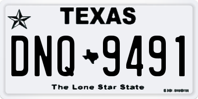 TX license plate DNQ9491