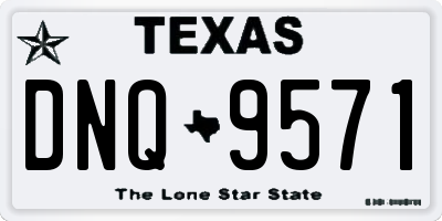 TX license plate DNQ9571