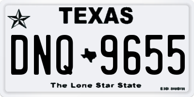 TX license plate DNQ9655