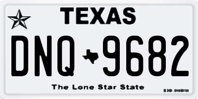 TX license plate DNQ9682