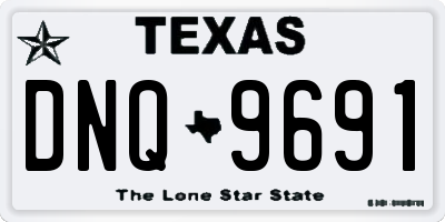 TX license plate DNQ9691
