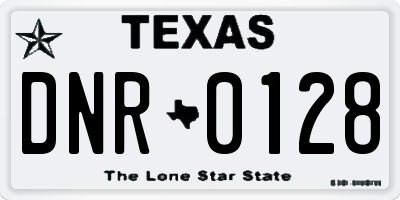 TX license plate DNR0128