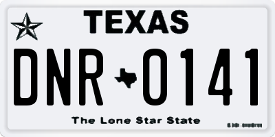 TX license plate DNR0141