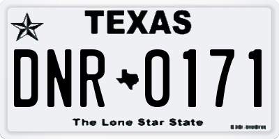 TX license plate DNR0171