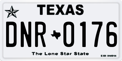 TX license plate DNR0176