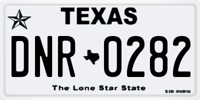 TX license plate DNR0282