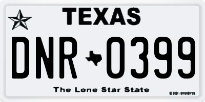 TX license plate DNR0399