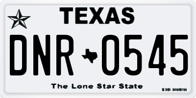 TX license plate DNR0545