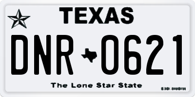 TX license plate DNR0621